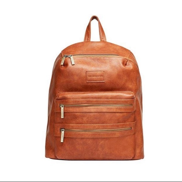 The Honest Company Handbags - The Honest Company - City Diaper Backpack - Cognac
